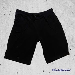 Tek Gear large black shorts stretchy soft elastic waist high rise